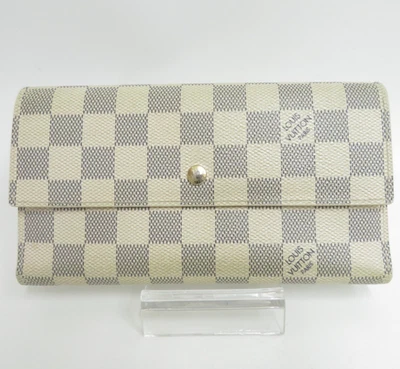 Auténtico LOUIS VUITTON Damier Azur Porte Tresor International Trifold F#47347 Foto 1 de 4
