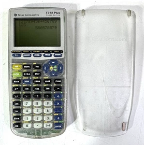 Calculadora gráfica Texas Instruments TI-83 Plus edición plateada transparente - Funciona - Imagen 1 de 4