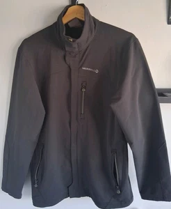 Merrell Men's Aeroblock Full Zip Soft Shell Hiking Jacket Sz Small Black Pockets - Picture 1 of 10