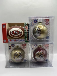 Sports Collectors Series Glas Christmas Ornament NFL San Francisco 49ers Lot 4 - Bild 1 von 5