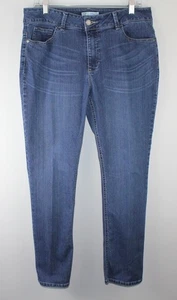 RIDERS LEE Women's Skinny Mid Denim Jeans/Pants Sz 14P Zip Pockets Stretch - Picture 1 of 9