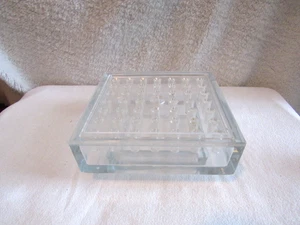 WEIDMANN Ikebana Quadrato Lucite Top Base Vetro 6,25x6,25 Fiore Rana, Svizzera - Foto 1 di 6