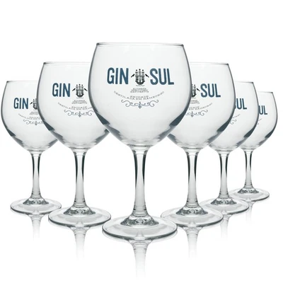 6x Gin Sul Glas 0,62l Copa Ballon Gläser Gin-Tonic Fizz Longdrink Hamburg Gastro