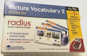 Learning Resources Radius Audio Learning System Picture Vocabulary 2 CD Card New - Picture 1 of 2