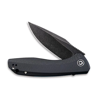 Civivi Knives Baklash Liner Lock C801H Black 9Cr18MoV Stainless Steel Black G10 - Image 1 of 4