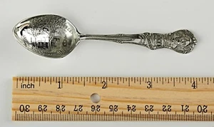 Cuchara de recuerdo de plata de ley 4" CHRIST CHURCH ALEJANDRÍA,VA - Imagen 1 de 6