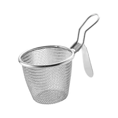 Flat Cylinder Strainer Colander Fry Basket for Home Accessory Pasta Noodle - Image 1 of 4