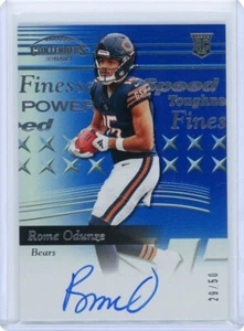 2024 Panini Contenders ROME ODUNZE Rookie Auto /50 - Chicago Bears - Bild 1 von 2