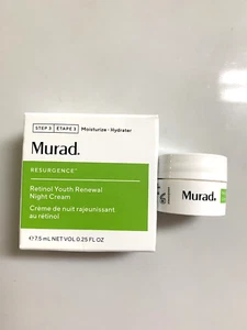 Murad Resurgence retinol Youth renewal Night Cream .25 oz 7.5 ml New - Imagen 1 de 2