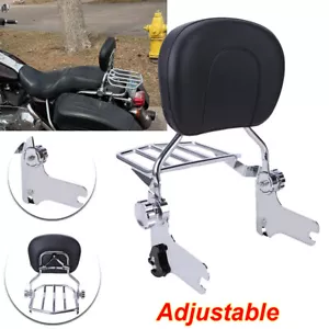 97-08 Para Harley Road King Electra Desmontable Barra Sissy Respaldo Portaequipajes EE. UU. - Imagen 1 de 12