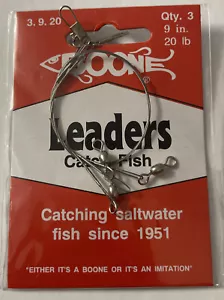 Boone Bright SS 6-Inch Leader (Pack of 3), 20-Pound - Bild 1 von 2