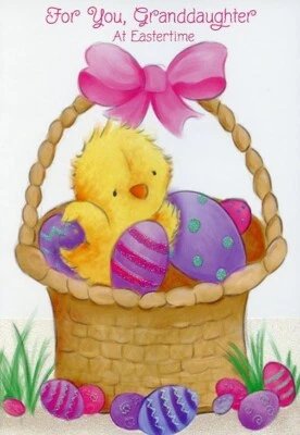 Cartão de Páscoa para você neta na época da Páscoa - 22643 - Imagem 1 de 2