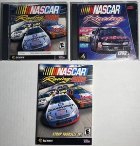 Vintage Video Game PC NASCAR Racing 1999 and 2002 Sierra Lot of 2 Windows - Picture 1 of 9