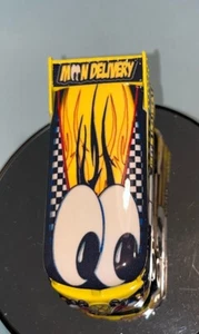Hotwheels VW DRAG BUS MOON EYES DELIVERY, It’s A Custom MOONEYES, Yellow Vw - Picture 1 of 12