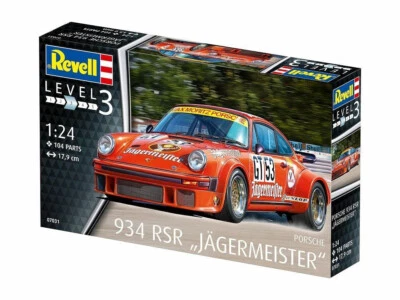 REVELL 1:24 KIT AUTO PORSCHE 934 RSR JAGERMEISTER LUNGHEZZA 17,9 cm    ART 07031 - Immagine 1 di 2