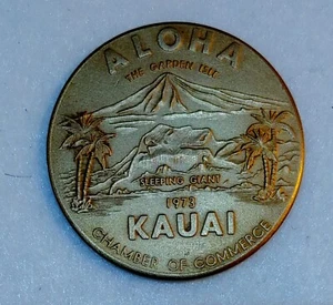 UnCirculated 1973 Kauai Dollar Hawaii Chamber Error on Kauai & Dollar Ungraded - Picture 1 of 11