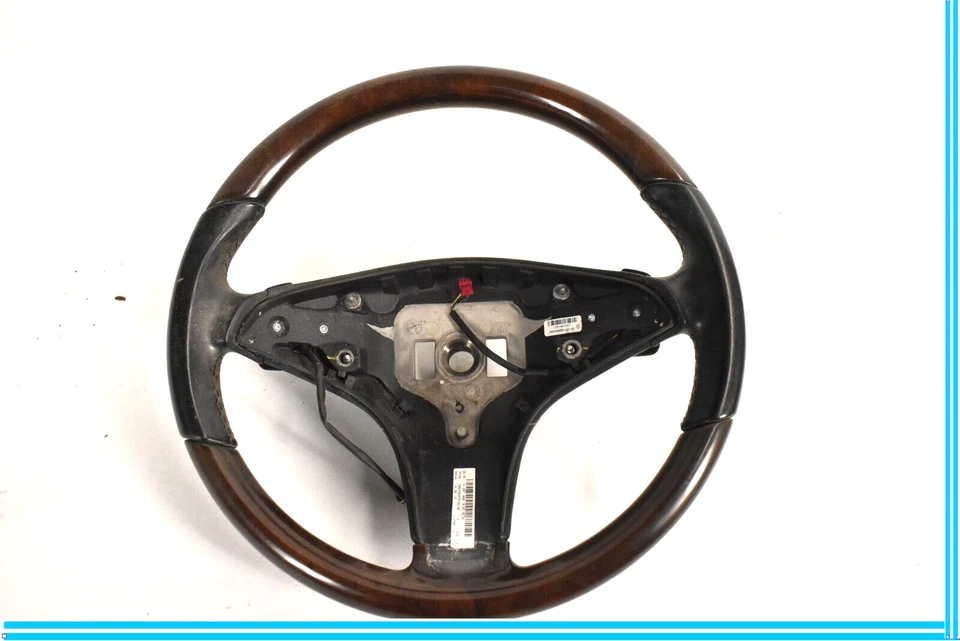 Mercedes Benz E350   Steering Wheel Wood Leather  Black 10 11 A2074601003 - Image 1 of 4