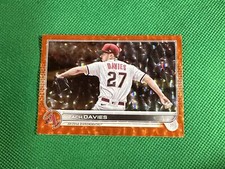 2022 Topps Update Orange Foil #US307 Zach Davies 113/299 Arizona Diamondbacks