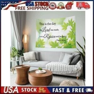 Psalm 118:24 Wall Tapestry This is the Day the Lord Has Made Let Us Rejoice and - Picture 1 of 14