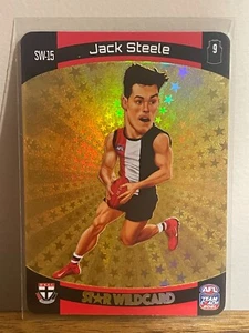 2021 AFL TEAMCOACH  GOLD STAR WILD CARD  JACK STEELE ST KILDA SAINTS SW-15 . - Picture 1 of 1