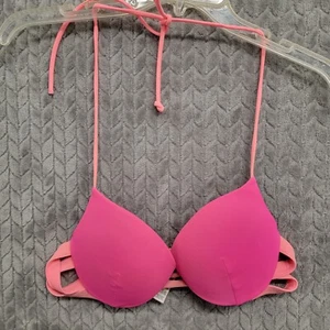 PINK Victoria's Secret Womens Size Medium Pink Bikini Swim Top π - Picture 1 of 11