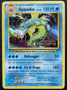 Pokémon Gyarados 34/108 Evolutions Stamped Pre-release Promo Holo Italian - Picture 1 of 2