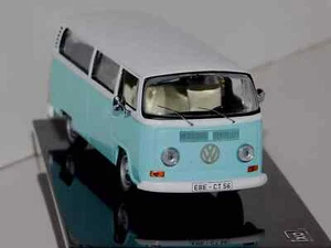 1971 VW VOLKSWAGEN KOMBI LIGHT BLUE / WHITE IXO CLC102 1/43 Model Van Surf Bus - Picture 1 of 5