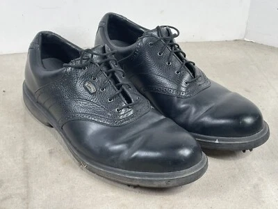 Callaway Golf Shoes Men Size 10 Black CG Sport Club Saddle Leather M210-02 - Image 1 of 4