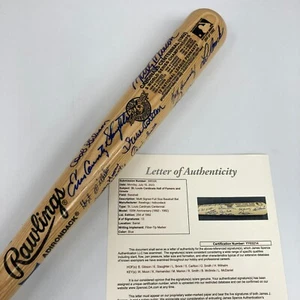 Beautiful St. Louis Cardinals Hall Of Fame Multi Signed 1992 Centennial Bat JSA - Picture 1 of 9