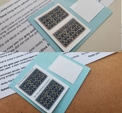 2x DBC-610silver Plus 2x DBC-610gold bordo tappetino decalcomania per modulo Casio 676 - Immagine 1 di 4