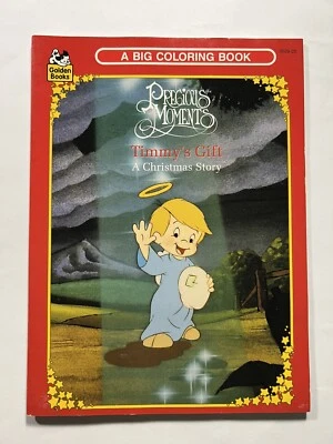 Libro para colorear grande Precious Moments Timmy’s Gift 1992 libros dorados sin usar Foto 1 de 4