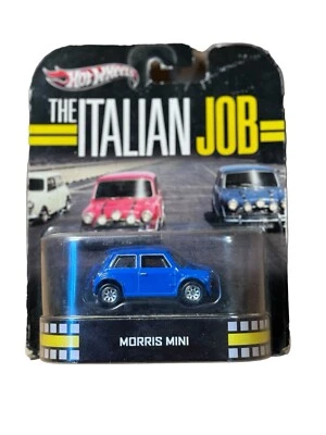 Hot Wheels Morris Mini Blue Retro Entertainment The Italian Job Real Riders - Image 1 of 4