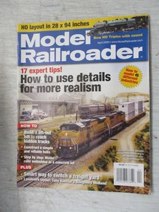 MODEL RAILROADER MAGAZINE APRIL 2008 HO TRIPLEX WITH SOUND CONSTRUCTION A HELIX - Picture 1 of 2