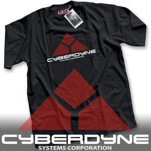 CyberDyne Systems Terminator Skynet Tee Movie Geek - Premium Mens Black T-Shirt - Afbeelding 1 van 2