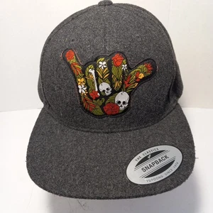 El Clásico Sombrero Yupoong Mezcla Lana Adulto OSFA Gris Colgar Suelto Snapback Para Hombres  - Imagen 1 de 4