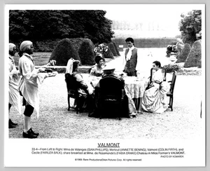 VALMONT 1989 MOVIE STILL COLIN FIRTH ANNETTE BENING FABIA DRAKE (STILL 1) - Picture 1 of 1