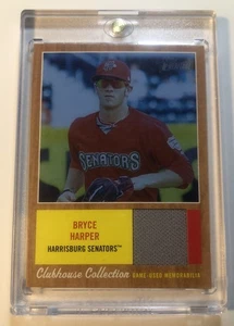 2011 Topps Bryce Harper Minor-League Heritage Blue Tint Relic 3/199 Trikot #!! - Bild 1 von 3