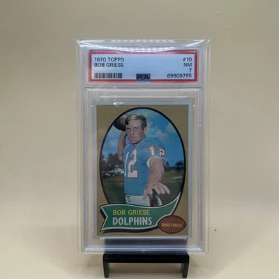 BOB GRIESE 1970 Topps #10 PSA 7 NM - DOLPHINS - Image 1 of 4