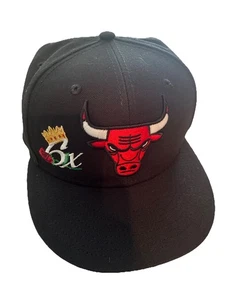 Chicago Bulls World Series Cap oder Mütze 6 Mal Gewinner Offiziell NBA New Era - Bild 1 von 10