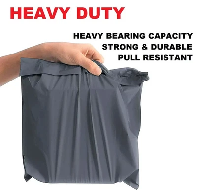DOWELL ONLINE Grey Strong Mailing Bags Parcel Shipping bags Postal Postage Bags 50 100 200