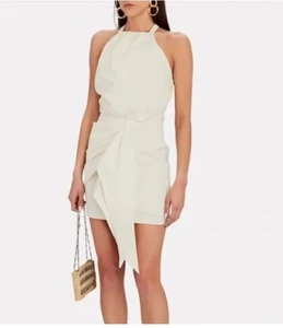 Alexis Adriena Off White Mini Dress Sz Medium Cross-cross Back Shoulder Straps - Picture 1 of 17