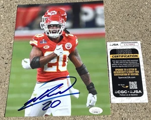 JUSTIN REID Chiefs SIGNED 8X10 Photo JSA COA KANSAS CITY KC - Picture 1 of 2