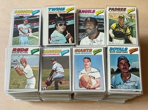 1977 Topps Baseball Card Lot 1556 Cards Set Builder Resale Dealer EXMT-NM AVG - Picture 1 of 10