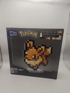 MEGA Pokemon Eevee 323 Piece Building Set Containing 1 Pixelated Retro Figure... - Picture 1 of 2
