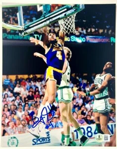 Byron Scott signed Los Angeles Lakers 8x10 Photo autograph ~ Beckett BAS - Picture 1 of 3