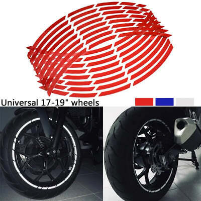 Car Motorcycle Tire Rim Stickers 17-19 Reflec...