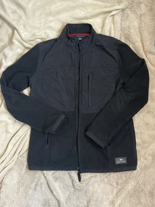 Tommy Hilfiger Fleece Jacket S Black Full Zip Up Polar Coat Shell Womens - Picture 1 of 7