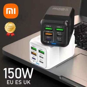 Xiaomi 150W 6 Ports Wall Super-Fast Charger Adapter PD QC 3.0 USC A & C - Picture 1 of 22
