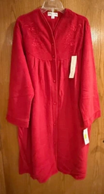 Bata Miss Elaine 43" Manga Larga Talla 2X - Roja Foto 1 de 4