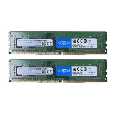 New Crucial 8GB (2X4GB) DDR4 3200MHz PC4-25600 UDIMM Memory Ram CT4G4DFS632A - Image 1 of 2